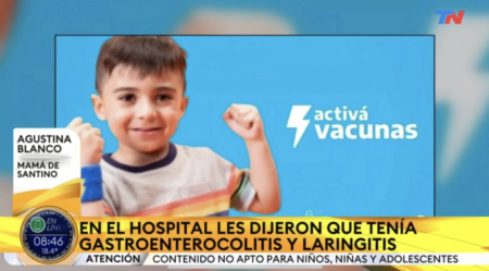 予防接種の広告塔だったアルゼンチンの4歳男児が突然死、高熱と嘔吐、死因は肺炎