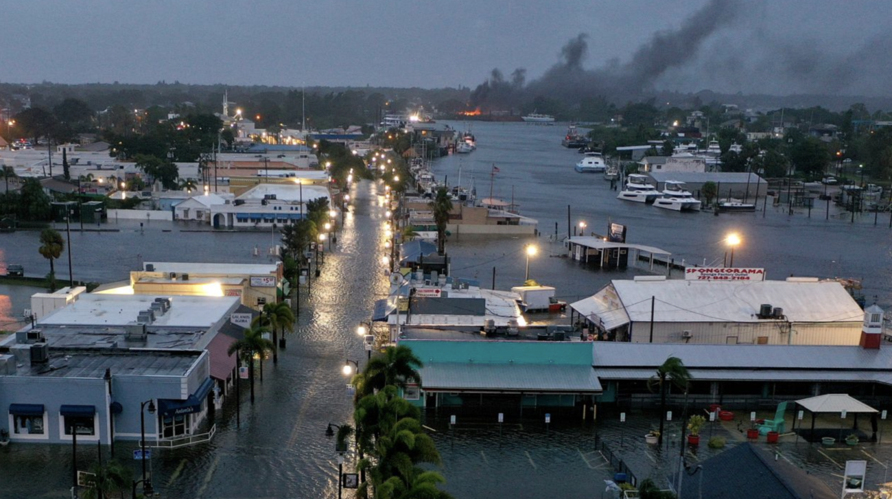米フロリダ州にハリケーン『イダリア』が直撃　洪水により道路が水没、数千戸が浸水　州知事はバイデンに反目