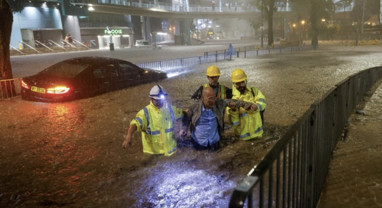 【滅びゆく中国】深センや香港などの大都市で大洪水、街が水没・破壊　1時間に150ミリという前例のない降雨量を記録