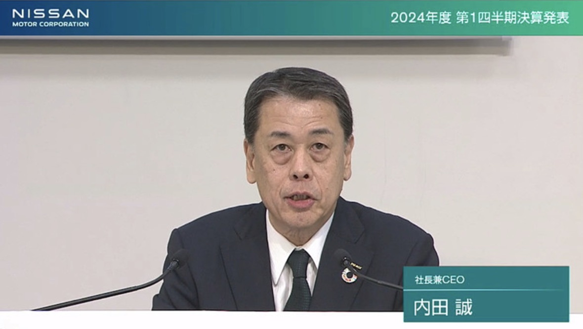 【日産】4〜6月期の連結営業利益が99％減　前年同期の1285億円から9億円に減少　EV車事業への注力が裏目に