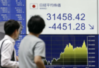 日経平均株価が“4400円超”の大暴落、過去最大の下落　日本株式市場から1日で85兆円が消える