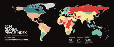 2024年の世界平和度指数で、日本が過去最悪を記録　9位から17位に降格　防衛費の増額や安全保障政策の変化、犯罪件数の増加など