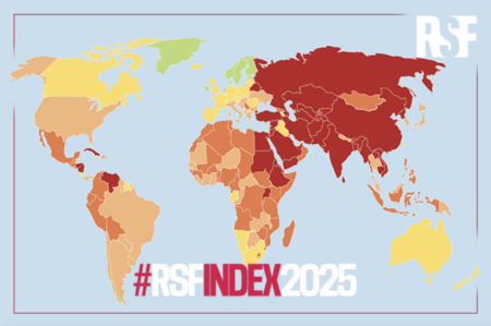 【2025年・報道の自由度ランキング】日本は66位、G7で最下位　「政府と企業の圧力が常態化している」