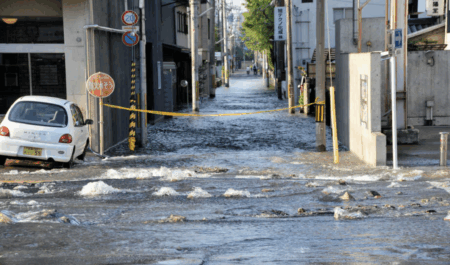 京都・五条通で数百メートルの冠水　65年前に敷設の水道管が破損　