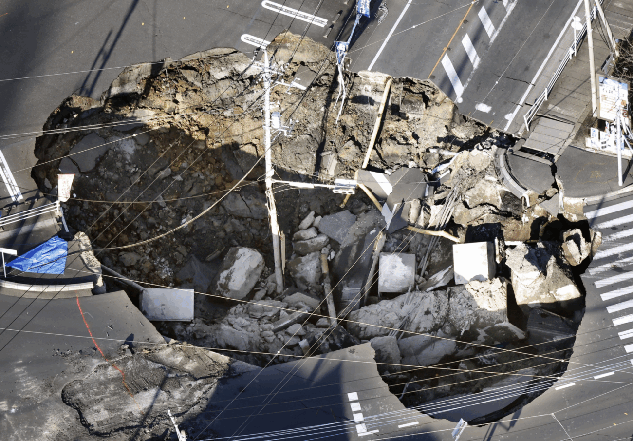 【全国で道路の陥没が相次ぐ】鎌倉市、川口市、宮崎市、福岡市など……年間1万件以上も発生