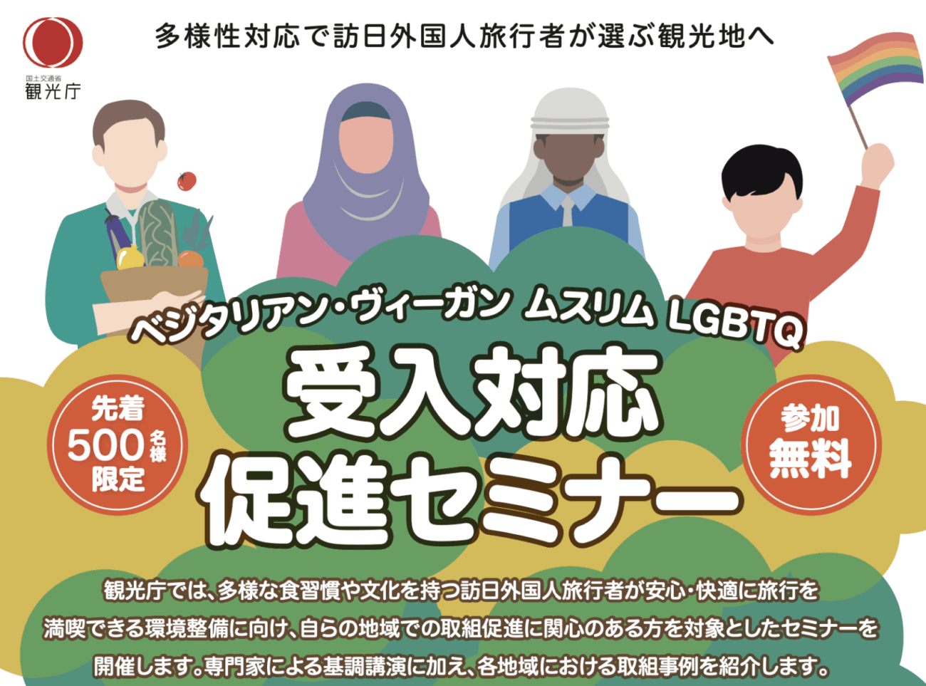 【石破内閣】外国人観光客の受け入れ環境の整備に8000万円の予算を計上　ベジタリアン対応メニューの開発、簡易的礼拝スペースの敷設など