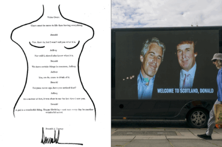 【トランプ大統領】エプスタインの誕生日を祝う手紙が実在したことが判明　女性の体の絵に「毎日が素晴らしい秘密でありますように」とサイン　本人はねつ造だと主張